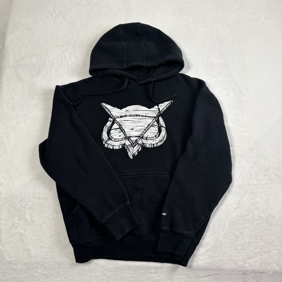 3BlackDot Tops - 3Blackdot‎ Gaming Pullover Long Sleeve Fleece Black Hoodie Women's Large